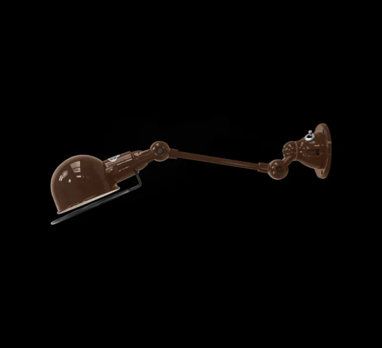 Applique*Jieldé Applique murale, Signal 1 bras, SI701, , L32cm, H15cm - marron, brillant