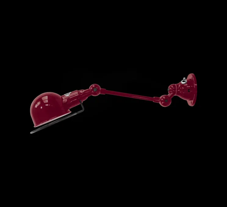 Applique murale, Signal 1 bras, SI701, Bourgogne, brillant, L32cm, H15cm - Jieldé