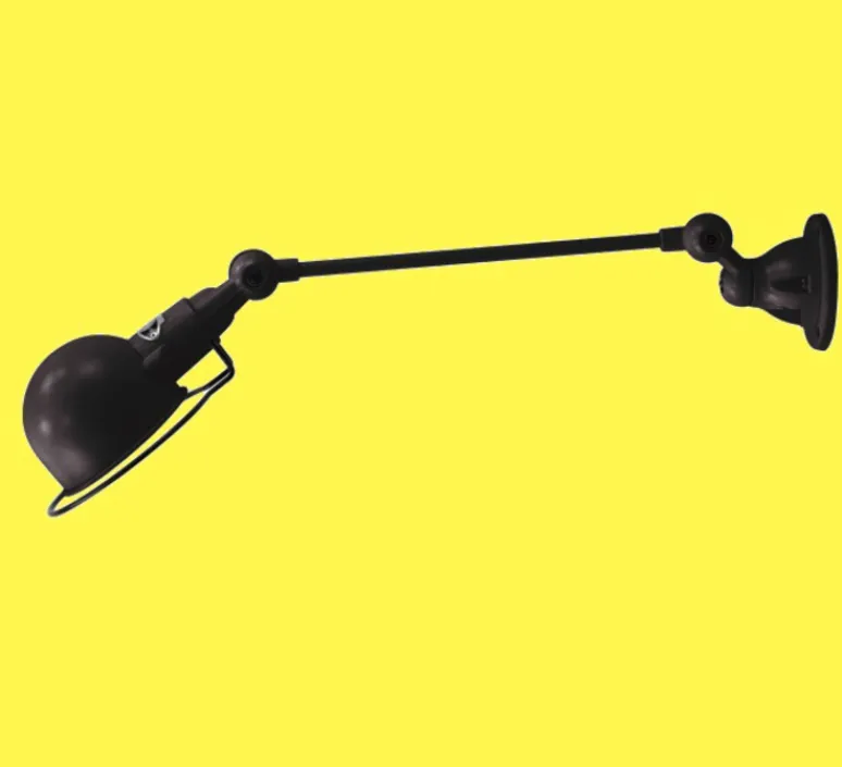 Applique*Jieldé Applique murale, Signal 1 bras, SI301, noir, brillant, L40cm, H15cm - noir brillant