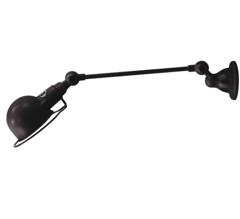 Applique*Jieldé Applique murale, Signal 1 bras, SI301, noir, brillant, L40cm, H15cm - noir brillant