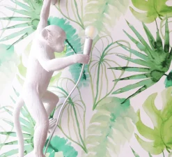 Applique|Enfants*Seletti Applique murale, singe, Monkey Hanging, gauche, , H76,5cm - blanc