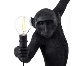 Enfants|Applique*Seletti Applique murale, Singe, Monkey Hanging, gauche, , H76,5cm, Outdoor- noir