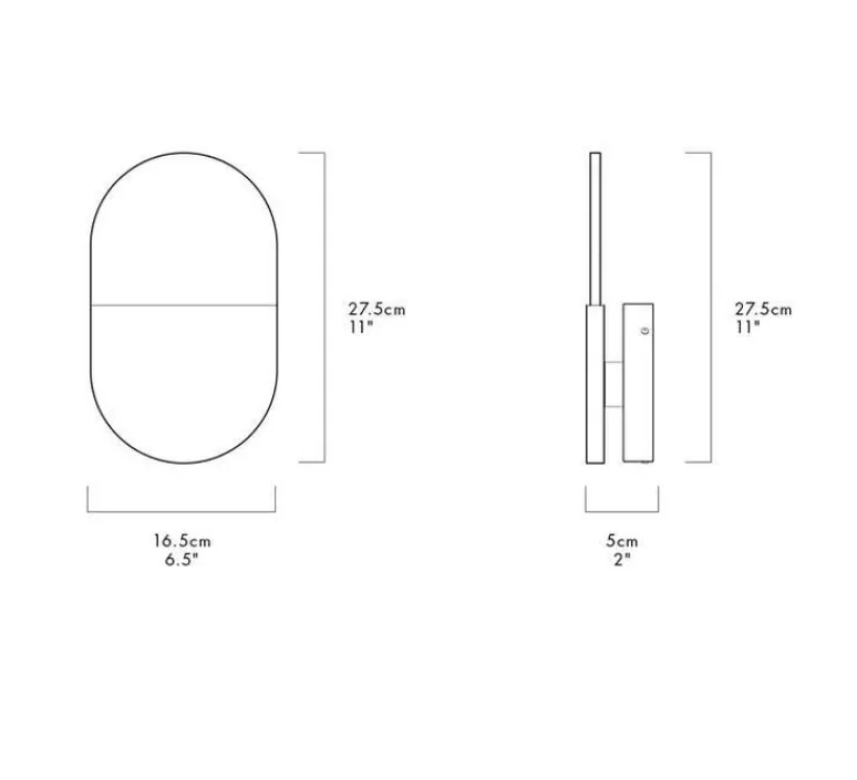 Applique*A-N-D Applique murale, Slab W20 Dali, , LED, 2700K, 105lm, L16,5cm, H27,5cm - jaune