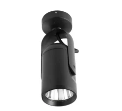 Applique murale, Slot 200, noir, IP65, LED, 3000K, 750 lm, Ø7,7cm, H20cm - Faro
