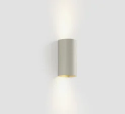 Applique*Faro Applique murale, Sole 2L, lisse, , L8cm, H15,5cm - gris