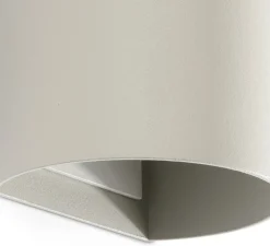 Applique*Faro Applique murale, Sole 2L, lisse, , L8cm, H15,5cm - gris