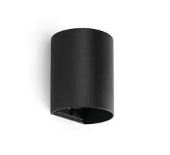 Applique*Faro Applique murale, Sole 1L, lisse, , L8cm, H10cm - noir