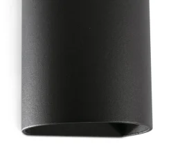 Applique*Faro Applique murale, Sole 1L, lisse, , L8cm, H10cm - noir