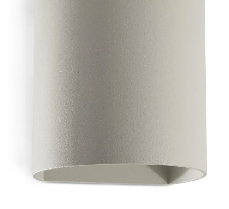 Applique*Faro Applique murale, Sole 1L, lisse, , L8cm, H10cm - gris