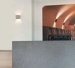 Applique*SLV Applique murale, Solid Cube, béton, L11,5cm,H11,5cm - gris foncé