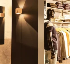 Applique*SLV Applique murale, Solid Cube, béton, L11,5cm,H11,5cm - gris foncé