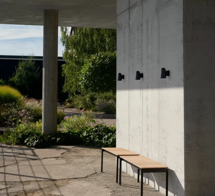 Applique murale, Solid SC105, bronze, IP44, L9,5cm, H15cm - Andtradition