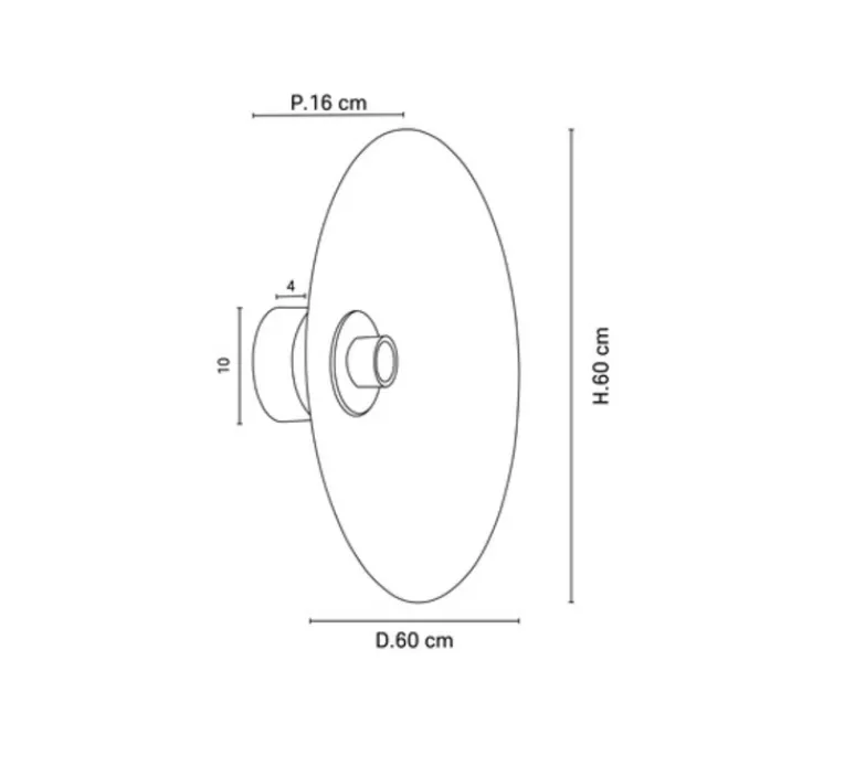 Applique*Market Set Applique murale, Sonia Laudet D60, , Ø60cm, P16cm - bouleau seventies