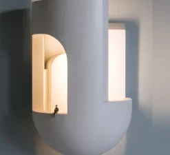 Applique*DCW éditions Paris Applique murale, Soul Story 3, , LED, dim, 2700K, 250 lm, L18,5cm, H28,7cm - blanc