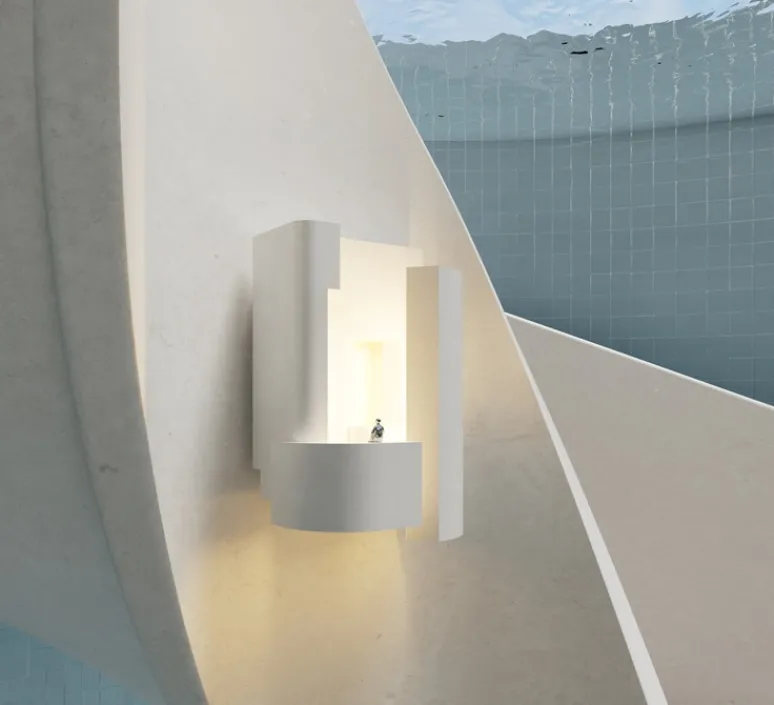 Applique*DCW éditions Paris Applique murale, Soul Story 5, , LED, dim, 2700K, 250 lm, L18,8cm, H26,2cm - blanc