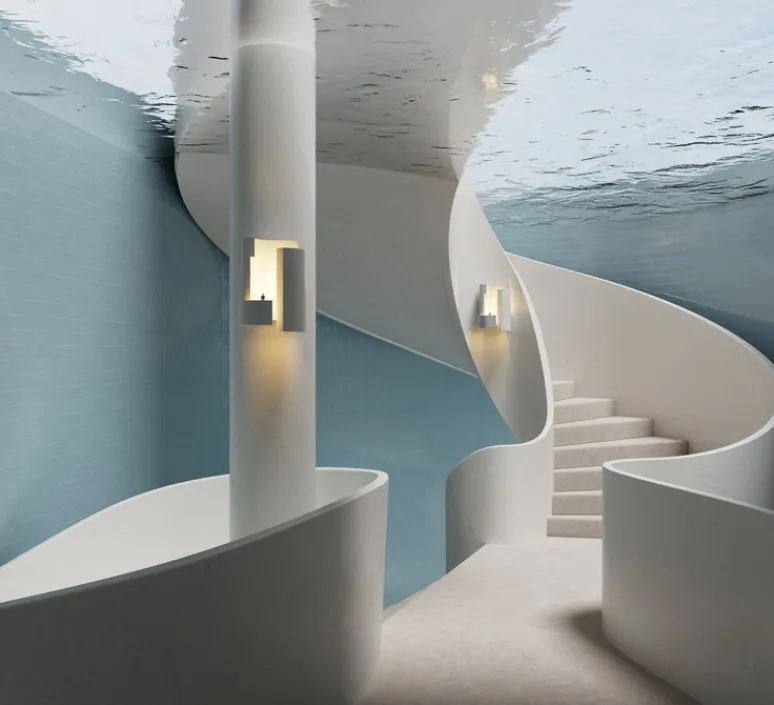 Applique*DCW éditions Paris Applique murale, Soul Story 5, , LED, dim, 2700K, 250 lm, L18,8cm, H26,2cm - blanc