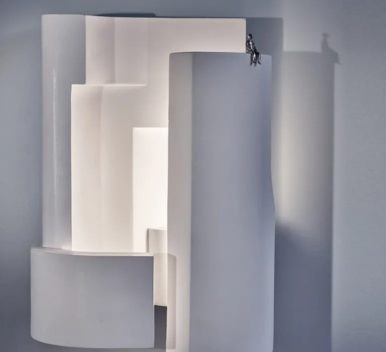 Applique*DCW éditions Paris Applique murale, Soul Story 5, , LED, dim, 2700K, 250 lm, L18,8cm, H26,2cm - blanc