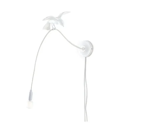 Applique*Seletti Applique murale, Sparrow Wall Cruising, , L10cm, H10cm - blanc
