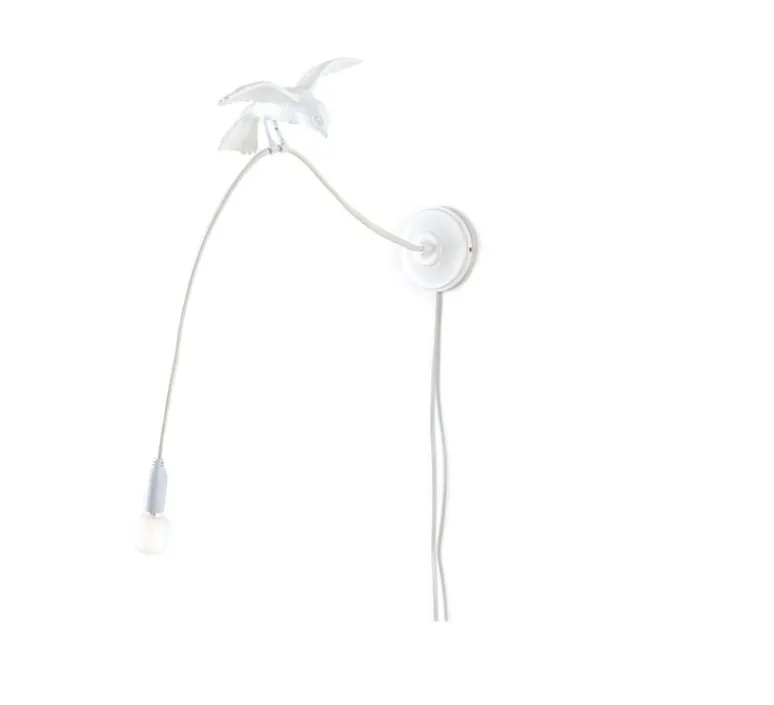 Applique*Seletti Applique murale, Sparrow Wall Cruising, , L10cm, H10cm - blanc