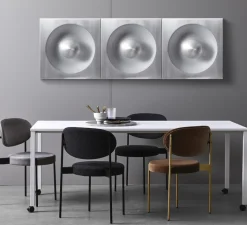 Applique*Verpan Applique murale, Spiegel, , L62,5cm, H62,5cm - Aluminium brossé