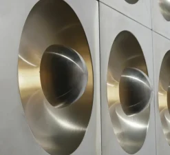 Applique*Verpan Applique murale, Spiegel, , L62,5cm, H62,5cm - Aluminium brossé