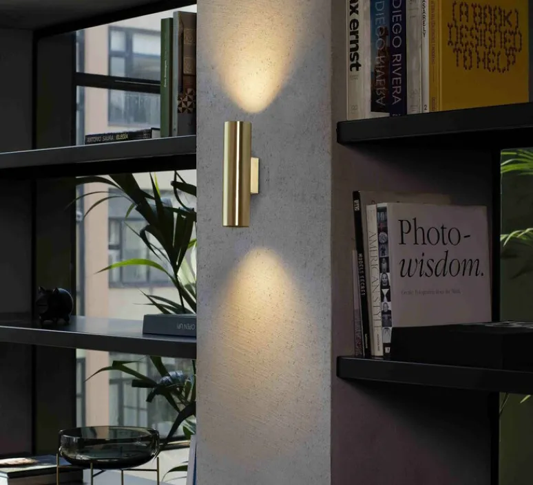 Applique*Faro Applique murale, STAN, , L6cm, H22,5cm - or satiné