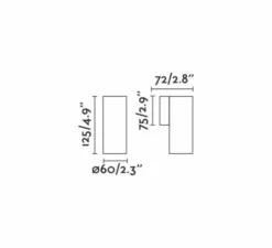 Applique murale, Stan, or satiné, L6cm, H12,5cm - FARO