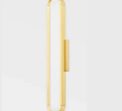 Applique*Hudson Valley Lighting Applique murale, Starkey S, , LED, dim, 2700K, 560 lm, L7cm, H40cm - laiton