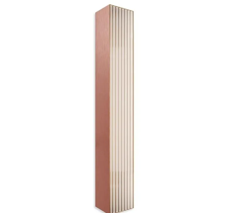 Applique murale, Stick, medium, cuivre satiné, LED, dim, 2700K, 2500 lm, L11,9cm, H60cm - Contardi