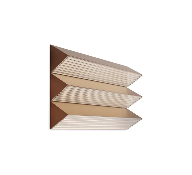 Applique*Contardi Applique murale, Stick, trio, , LED, dim, 2700K, 7500 lm, L60cm, H35,9cm - cuivre satiné