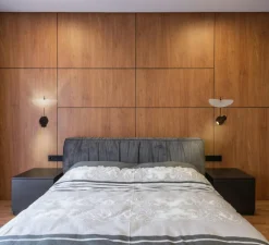 Applique*OliveLab Applique murale, Stilla, , Ø25cm, H34cm - noir et blanc