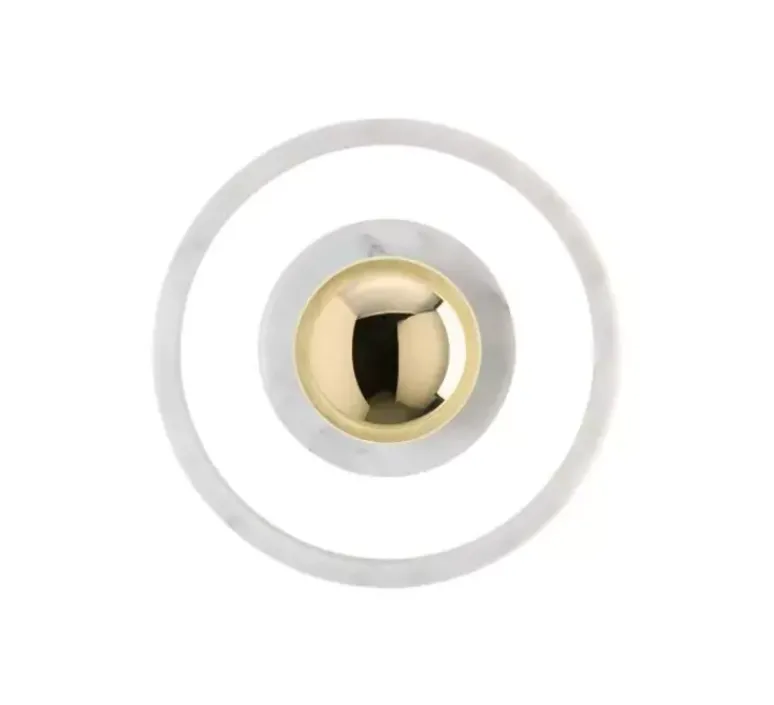 Applique*Tom Dixon Applique murale, Stone, , IP44, LED, dim, 3000k, 360 lm, L18cm, H18cm - blanc, or