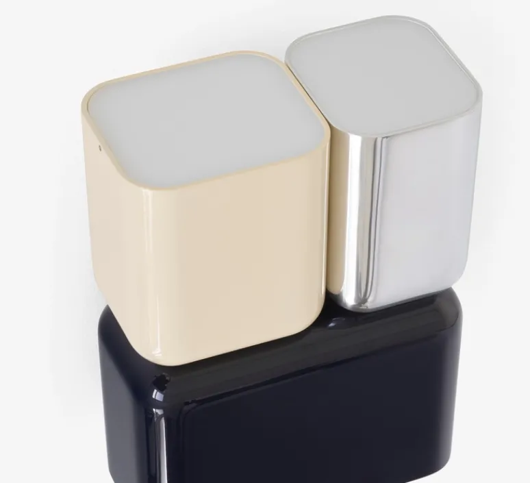 Applique*Andtradition Applique murale, Tabata LN10, , L15cm, H21cm - bleu profond, ivoire, chrome