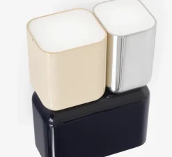 Applique*Andtradition Applique murale, Tabata LN10, , L15cm, H21cm - bleu profond, ivoire, chrome