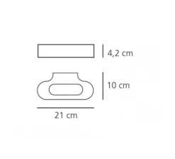 Applique murale, Talo, blanc, LED, 2700K, 1344lm, dimmable, L21cm, H4,2cm - Artemide