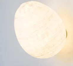 Applique*Celine Wright Applique murale, Tamago, , H31cm Ø22 cm - Celine-Wright blanc