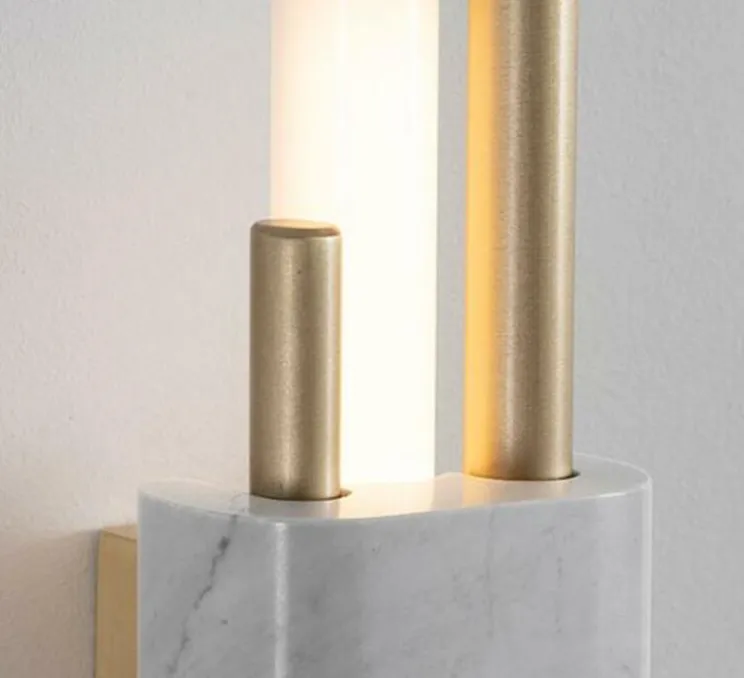 Applique murale, TANTO LARGE, laiton, LED, White, 2700K, L8,6cm, H65cm - Bert Frank