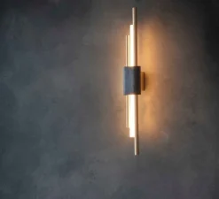 Applique murale, Tanto S, Marbre noir, Ø8,6cm, H45cm - Bert Frank