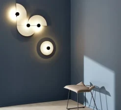 Applique murale, Tapis 2.0, gris clair, LED, dim, 2700K, 480 lm, L45cm, H22,5cm - Wever&Ducré