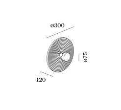 Applique murale, Tapis 1.0, nude, LED, dim, 2700K, 480 lm, L30cm, H30cm - Wever&Ducré