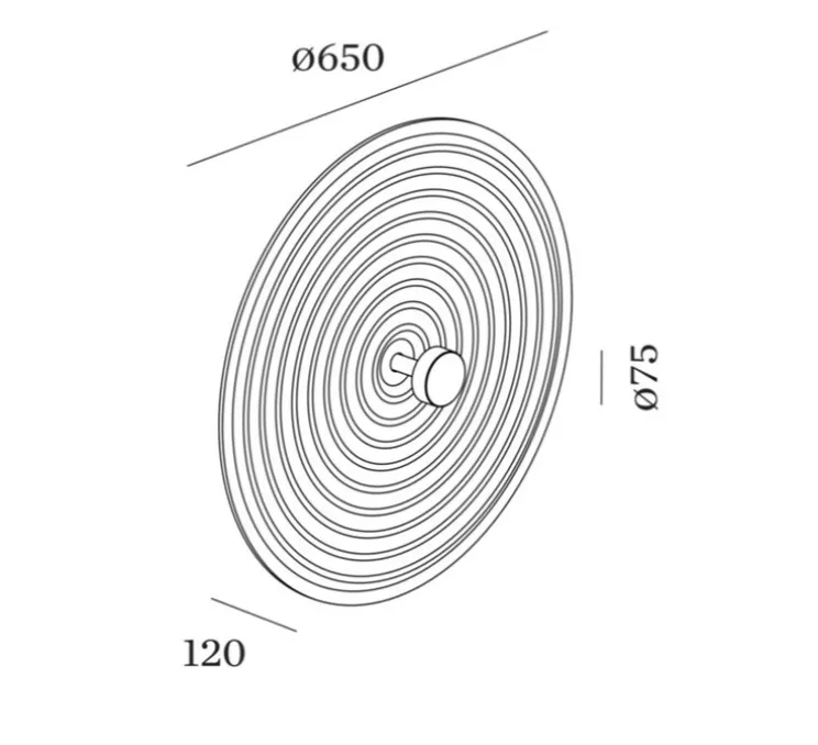 Applique murale, Tapis Soft 1.0, blanc cassé, LED, dim, 2700K, 380 lm, Ø65cm, H12cm - Wever&Ducré