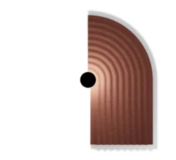 Applique*Wever&Ducré Applique murale, Tapis SOFT 3.0, , LED, 3000K, dim, TRIAC, L32,5cm, H65cm - rouge