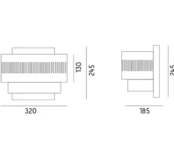 Applique murale, Tarya, laiton, blanc, L18,5cm, H25cm - Gong