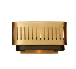 Applique murale, Tarya Small, laiton, noir, L23,2cm, H14,5cm - Gong