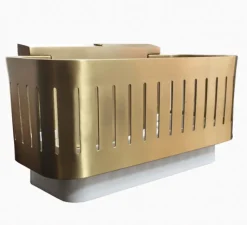 Applique*Gong Applique murale, Tarya Small, , L23,2cm, H14,5cm - laiton, blanc