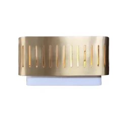 Applique*Gong Applique murale, Tarya Small, , L23,2cm, H14,5cm - laiton, blanc