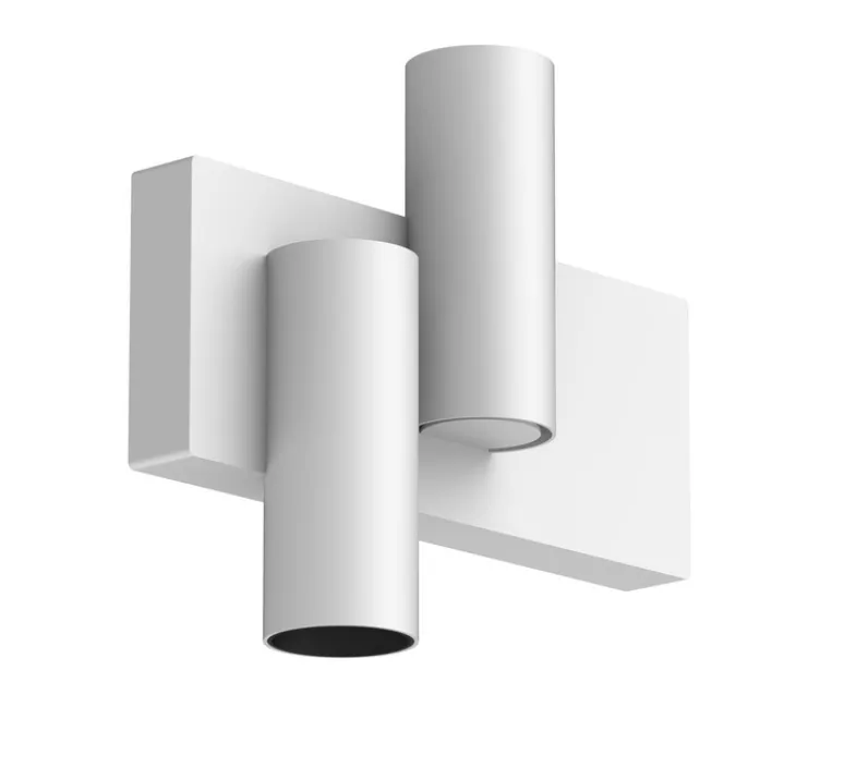 Applique*Doxis Applique murale, Tektus 45 Wall Cross, 51°, Non dimmable, , LED, 2700K, 772 lm, Ø4,5cm, H11,4cm - blanc