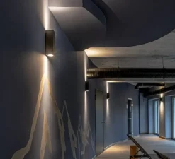 Applique*SLV Applique murale, Teo, , L7cm, H22.3cm - anthracite