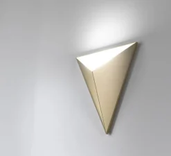 Applique*CVL Applique murale, Tetra, satiné, LED, L26cm, H31cm - laiton