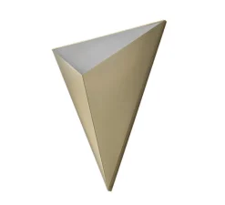 Applique*CVL Applique murale, Tetra, satiné, LED, L26cm, H31cm - laiton